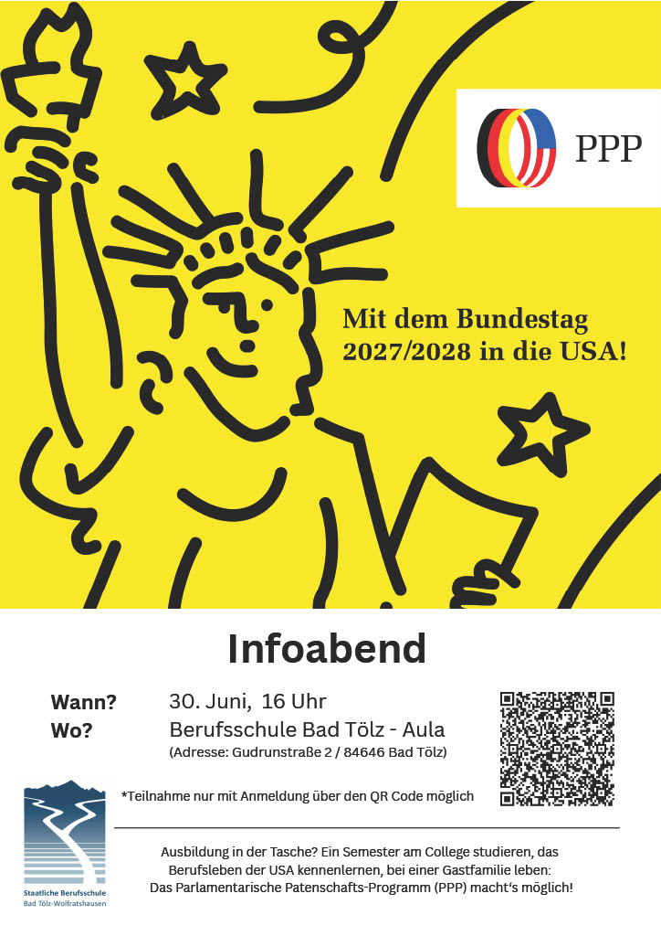 Plakat: PPP - Mit dem Bundestag in die USA